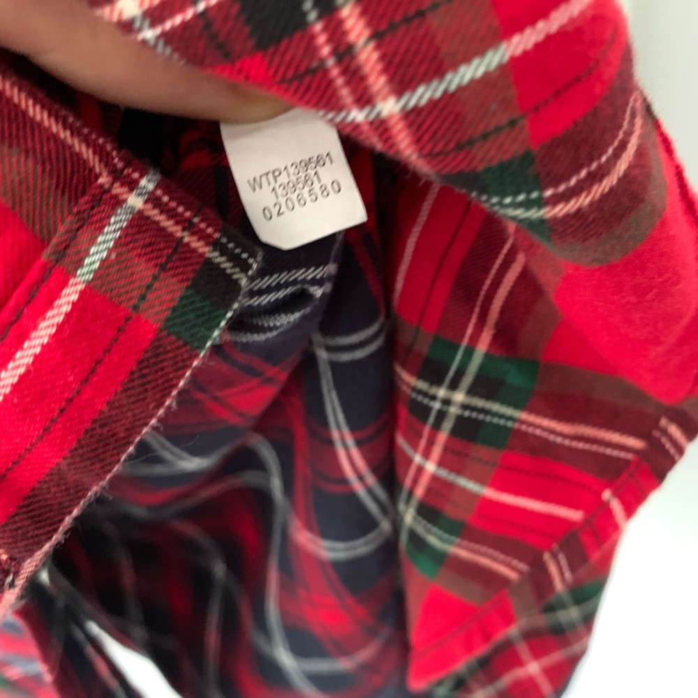 J. Jill Patchwork Plaid Button Down Tunic Shirt R… - image 6